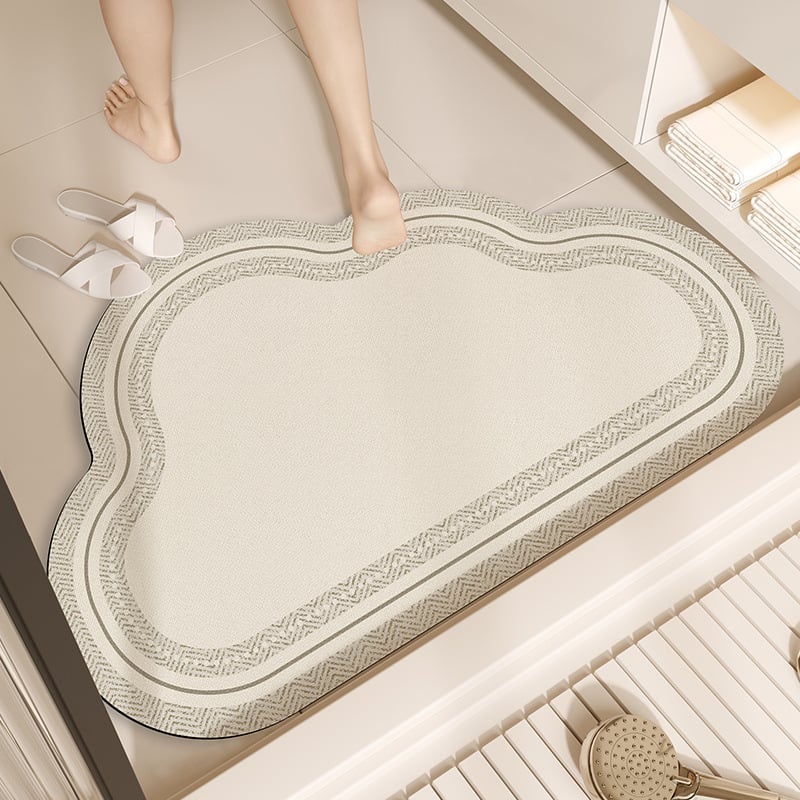 Diatomita agyagból készített fürdőszobai szőnyeg, modern minimalista stílus, mosható
