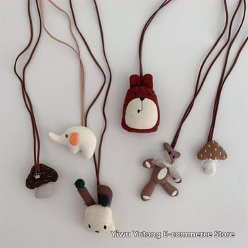 Gyerekeknek készült nyaklánc - kézzel készített, textil, rajzfilm stílus