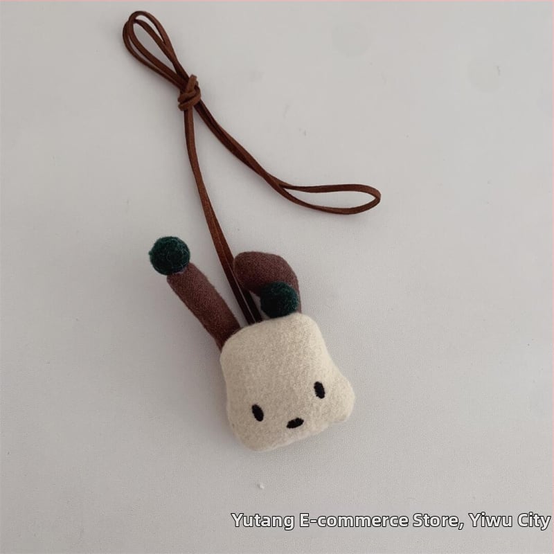 Gyerekeknek készült nyaklánc - kézzel készített, textil, rajzfilm stílus