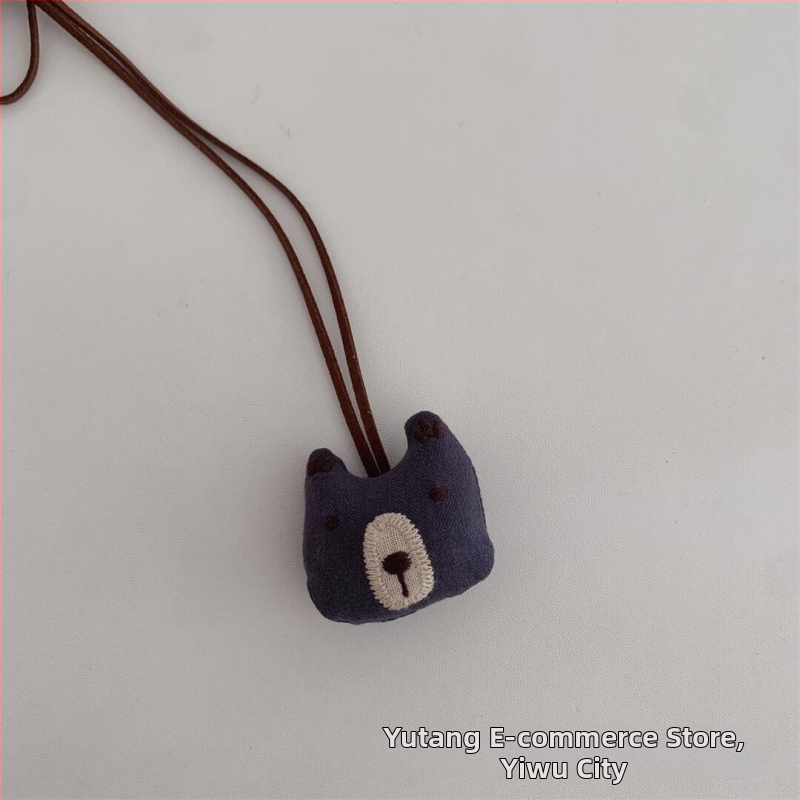 Gyerekeknek készült nyaklánc - kézzel készített, textil, rajzfilm stílus