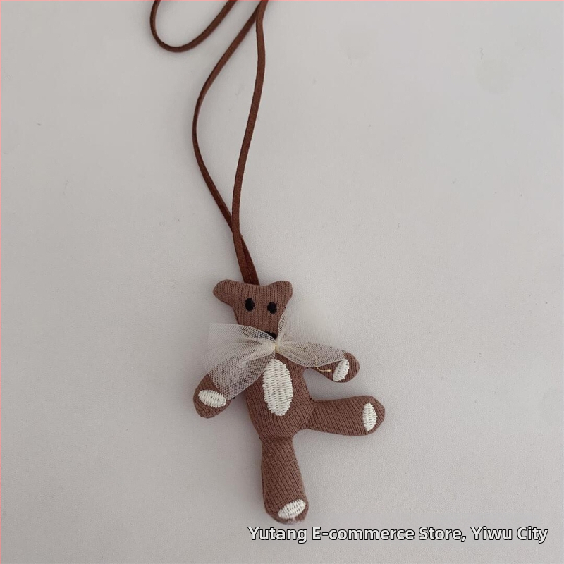 Gyerekeknek készült nyaklánc - kézzel készített, textil, rajzfilm stílus