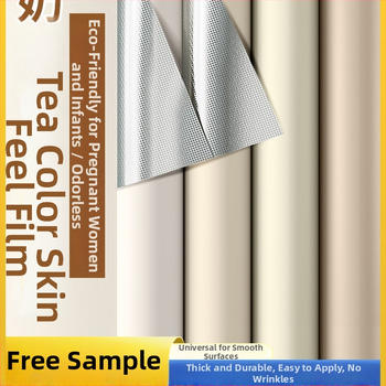 Самозалепващ стенен стикер за обновяване на мебели — кожоподобен филм, водоустойчив, комплект от 2 части, модел 69850, дневна, огледален стил