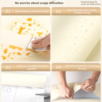 Самозалепващ стенен стикер за обновяване на мебели — кожоподобен филм, водоустойчив, комплект от 2 части, модел 69850, дневна, огледален стил