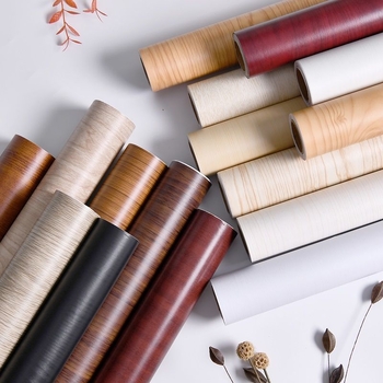 PVC стенен стикер - дървесен модел, водоустойчив, самозалепващ, вход