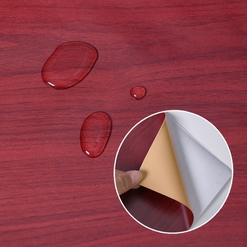 PVC стенен стикер - дървесен модел, водоустойчив, самозалепващ, вход