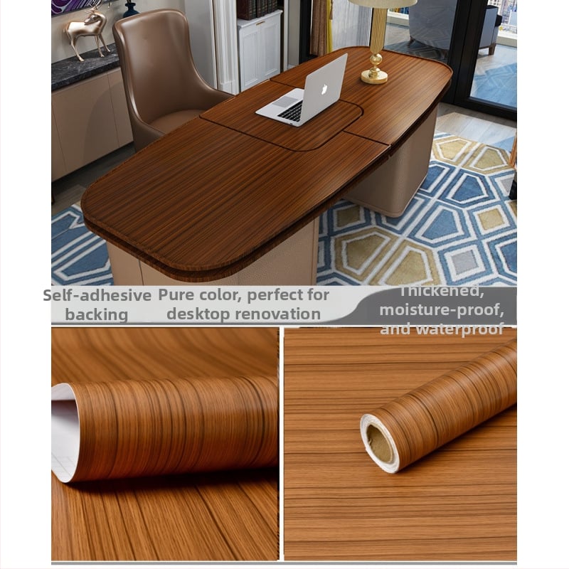 PVC стенен стикер - дървесен модел, водоустойчив, самозалепващ, вход