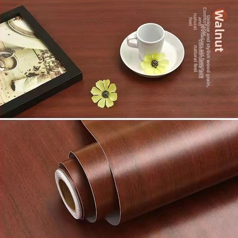 PVC стенен стикер - дървесен модел, водоустойчив, самозалепващ, вход