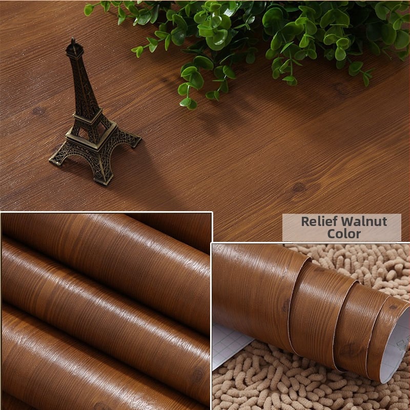 PVC стенен стикер - дървесен модел, водоустойчив, самозалепващ, вход