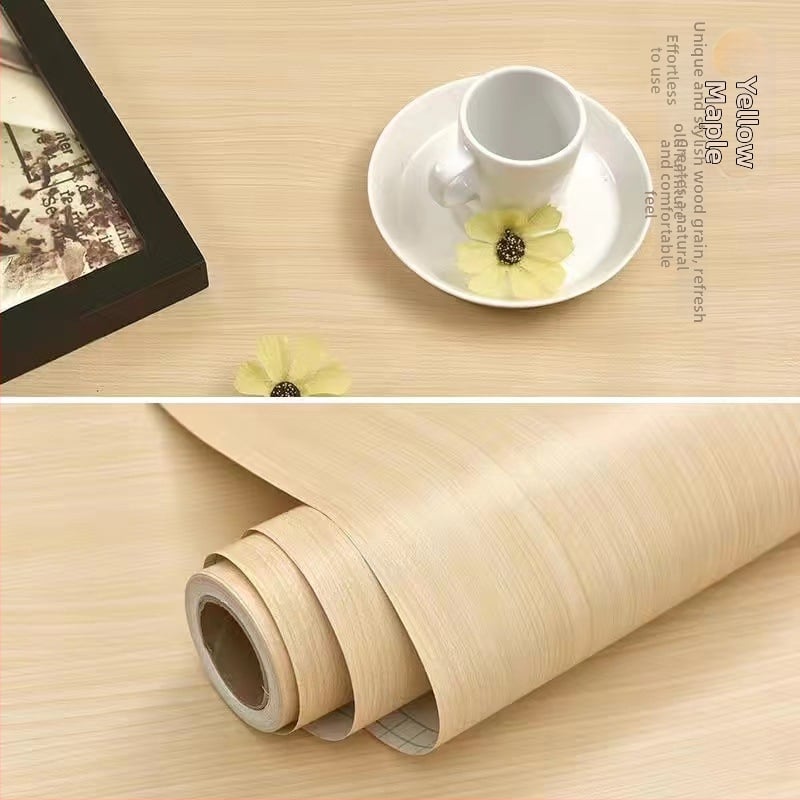 PVC стенен стикер - дървесен модел, водоустойчив, самозалепващ, вход