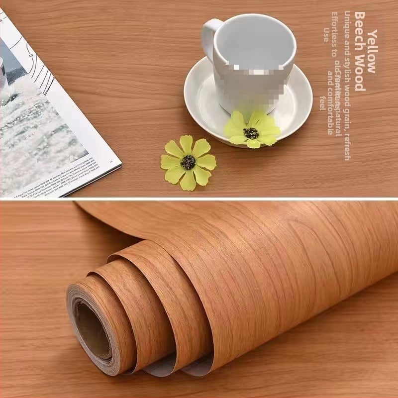 PVC стенен стикер - дървесен модел, водоустойчив, самозалепващ, вход