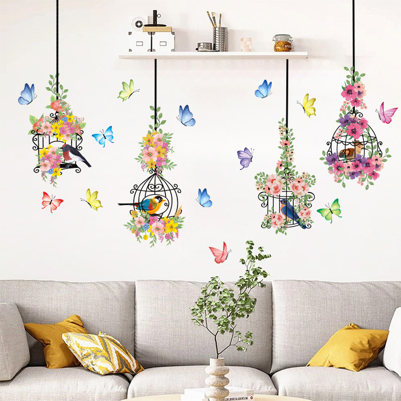 Колибри стъклен прозорец стикер, самозалепящ, водоустойчив PVC, 1 бр., симпатични животни, за дневна и спалня