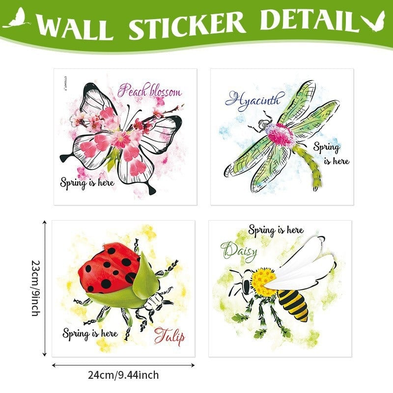 Колибри стъклен прозорец стикер, самозалепящ, водоустойчив PVC, 1 бр., симпатични животни, за дневна и спалня