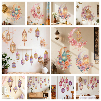 Стенно стикер – PVC материал, водоустойчив, самозалепващ, модел сладки животни, подходящ за дневна и спалня