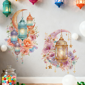 Стенно стикер – PVC материал, водоустойчив, самозалепващ, модел сладки животни, подходящ за дневна и спалня