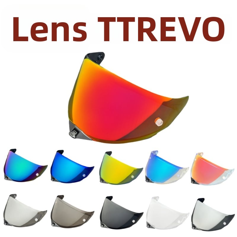 TT REVO šalmo lęšiai – elektroplatinė danga, saulės apsauga, UV apsauga, aukštos raiškos naktinis matymas, šalmo priedai