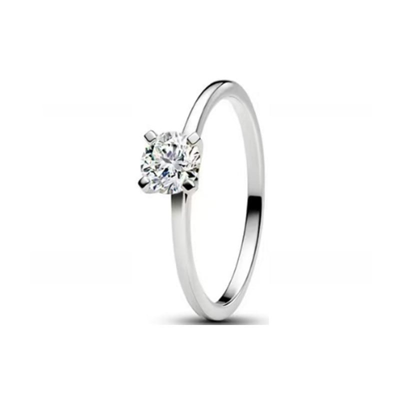 Unisex 925 sidabro žiedas su geometriniu dizainu ir cirkonija, lengvas prabangos stilius