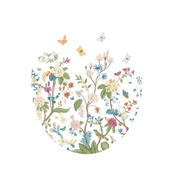 Tualeto dangtelio lipdukas - mielas delfinas, ranka piešti gėlės ir drugelis - PVC medžiaga, lipnios, Cartoon serija, vonios kambarys