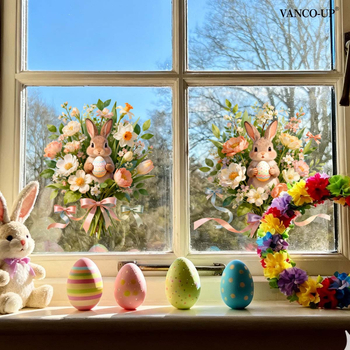 Стенно PVC стикер за украса с мили животни мотив, графити стил, 1 бр