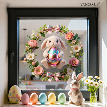 Стенно PVC стикер за украса с мили животни мотив, графити стил, 1 бр