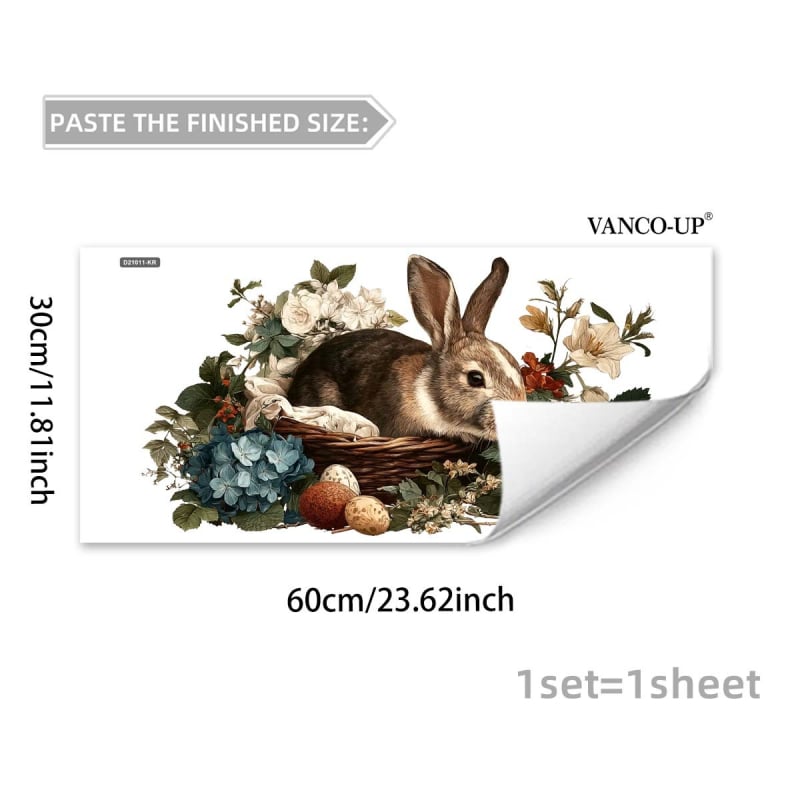 Стенно PVC стикер за украса с мили животни мотив, графити стил, 1 бр