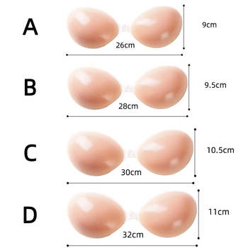 Szilikon melltapasz – gyűjtés, láthatatlan, pánt nélkül; kör alakú mellbimbó forma, átlátszó fényes felület, normál vastagság