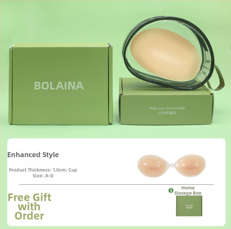 Szilikon melltapasz – gyűjtés, láthatatlan, pánt nélkül; kör alakú mellbimbó forma, átlátszó fényes felület, normál vastagság