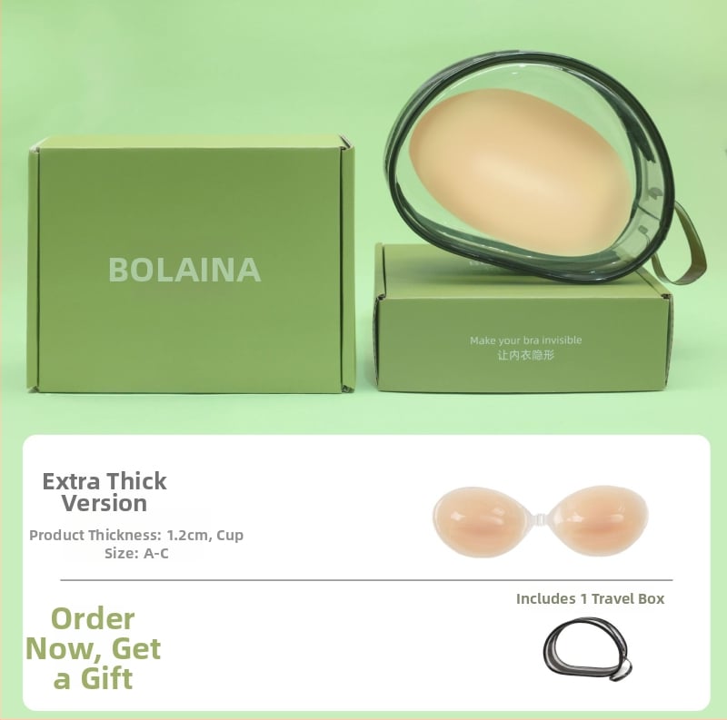 Szilikon melltapasz – gyűjtés, láthatatlan, pánt nélkül; kör alakú mellbimbó forma, átlátszó fényes felület, normál vastagság