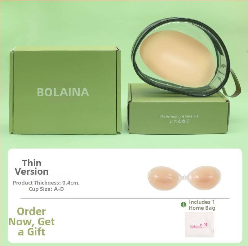 Szilikon melltapasz – gyűjtés, láthatatlan, pánt nélkül; kör alakú mellbimbó forma, átlátszó fényes felület, normál vastagság