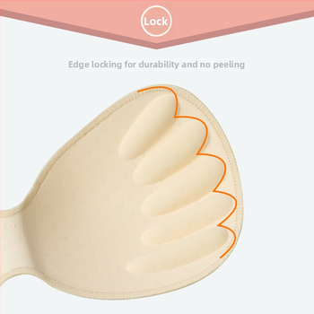 Гъбена едночастова подплата за спортен сутиен — безшевна, дебелееща, дишаща, подчертава формата на бюста