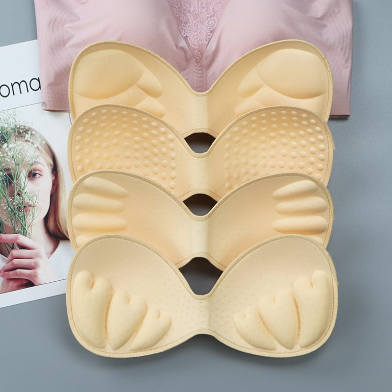 Гъбена едночастова подплата за спортен сутиен — безшевна, дебелееща, дишаща, подчертава формата на бюста