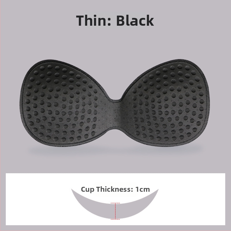 Гъбена едночастова подплата за спортен сутиен — безшевна, дебелееща, дишаща, подчертава формата на бюста