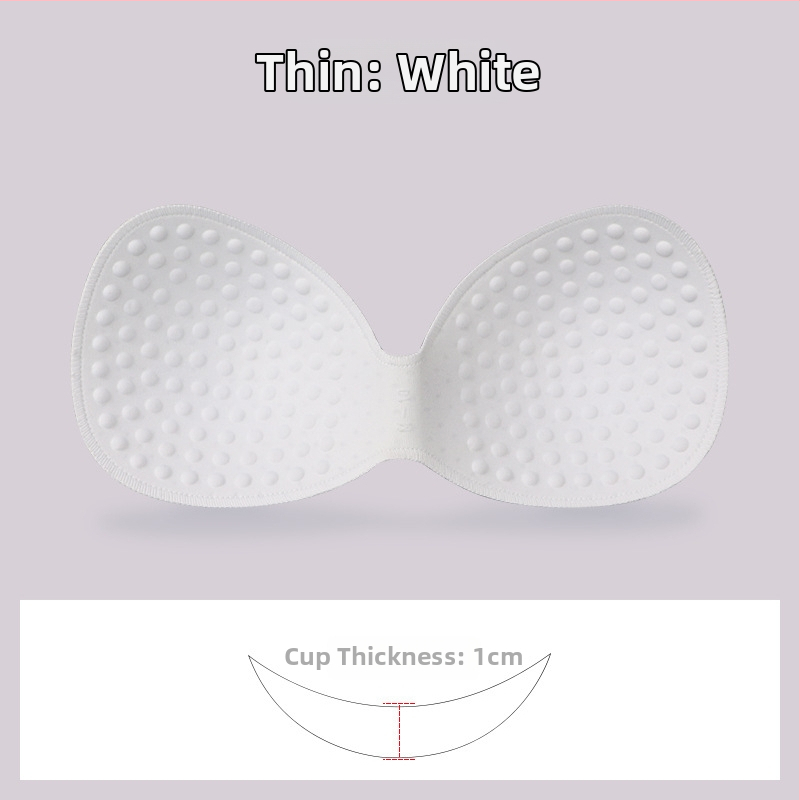 Гъбена едночастова подплата за спортен сутиен — безшевна, дебелееща, дишаща, подчертава формата на бюста