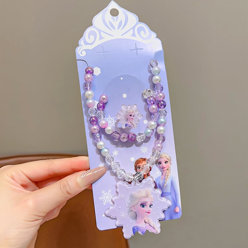 Nyaklánc - Rajzfilmszereplő hercegnő medál, golyós lánc, 3–12 éveseknek, 2025 nyári megjelenés