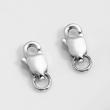 Încuietoare pentru bijuterii din argint 925 pur – buton pătrat, electroplating, stil chinezesc nou