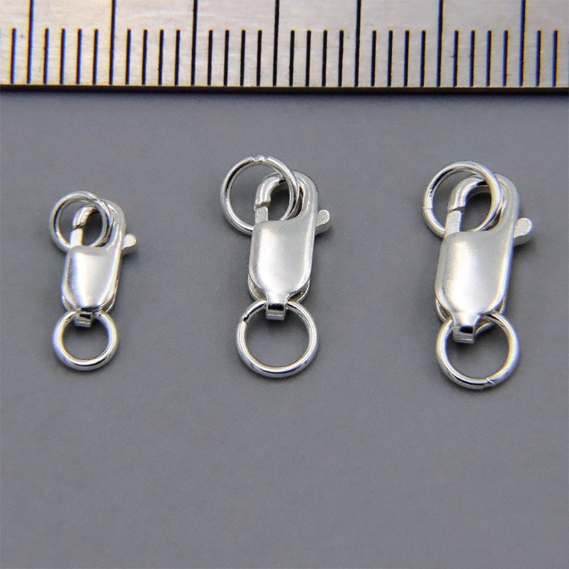 Încuietoare pentru bijuterii din argint 925 pur – buton pătrat, electroplating, stil chinezesc nou