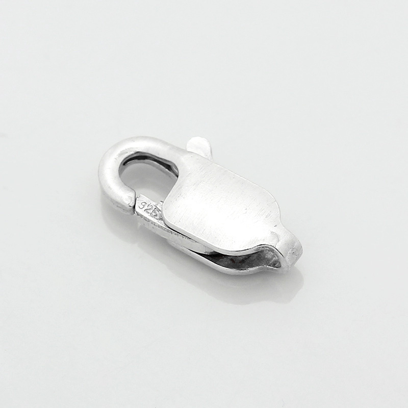 Încuietoare pentru bijuterii din argint 925 pur – buton pătrat, electroplating, stil chinezesc nou