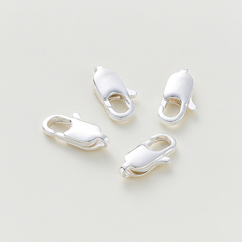 Încuietoare pentru bijuterii din argint 925 pur – buton pătrat, electroplating, stil chinezesc nou