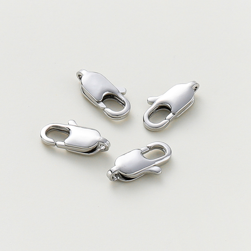 Încuietoare pentru bijuterii din argint 925 pur – buton pătrat, electroplating, stil chinezesc nou