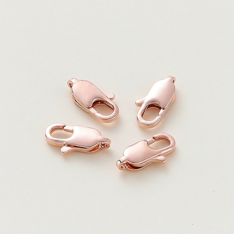 Încuietoare pentru bijuterii din argint 925 pur – buton pătrat, electroplating, stil chinezesc nou