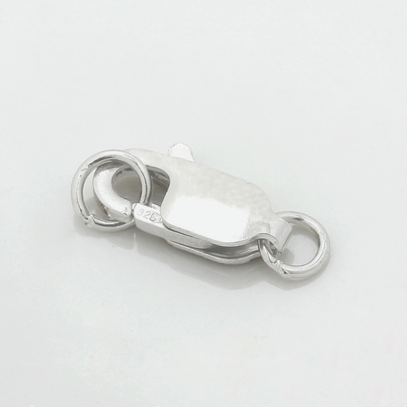 Încuietoare pentru bijuterii din argint 925 pur – buton pătrat, electroplating, stil chinezesc nou