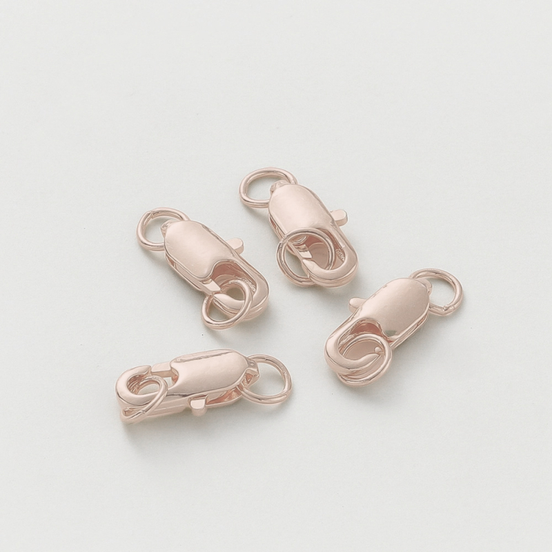 Încuietoare pentru bijuterii din argint 925 pur – buton pătrat, electroplating, stil chinezesc nou