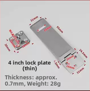 Pin tipo durų užraktas iš nerūdijančio plieno, užrakinimo plokštė, paviršinis montavimas, šiuolaikinis minimalistinis stilius