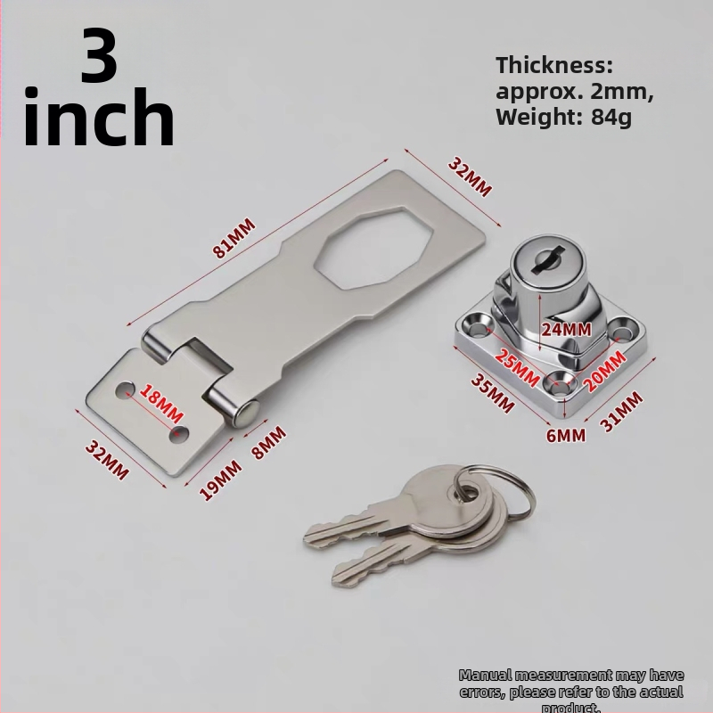 Pin tipo durų užraktas iš nerūdijančio plieno, užrakinimo plokštė, paviršinis montavimas, šiuolaikinis minimalistinis stilius