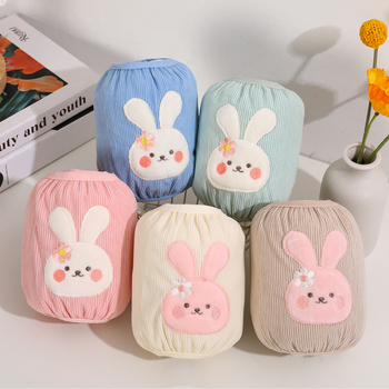 Gyerekeknek készült Cartoon meleg karvédők – szennyeződés ellen velúr anyagból, hímzett, uniszex, 0–8 éveseknek, melegen tartják