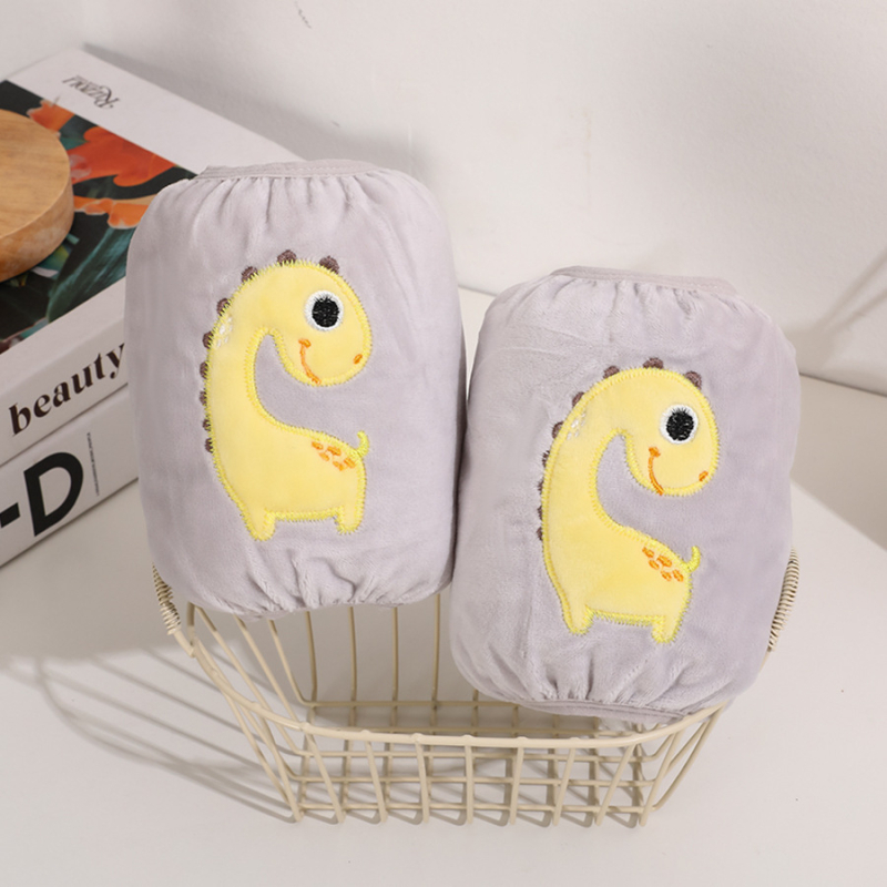 Gyerekeknek készült Cartoon meleg karvédők – szennyeződés ellen velúr anyagból, hímzett, uniszex, 0–8 éveseknek, melegen tartják