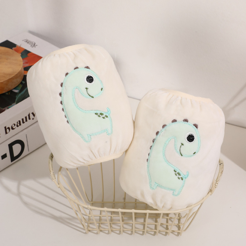 Gyerekeknek készült Cartoon meleg karvédők – szennyeződés ellen velúr anyagból, hímzett, uniszex, 0–8 éveseknek, melegen tartják