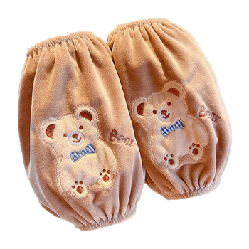 Manșete pentru copii cu design desen animat, material pânză, finisaj brodat, antifouling; pentru toamnă-iarna-primăvara; vârste 1–13