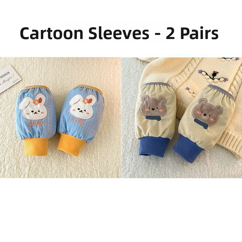 Detské velúr rukávové chrániče, jednofarebné, teplé, unisex, pre vek 3–8 rokov, jar, originálny dizajn