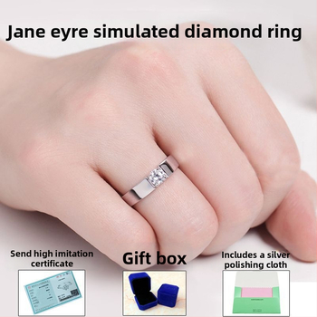 Žiedas iš 925 sidabro, U formos dizainas, poliruota elektroplakavimo danga, prekinis ženklas Unique, saldus stilius