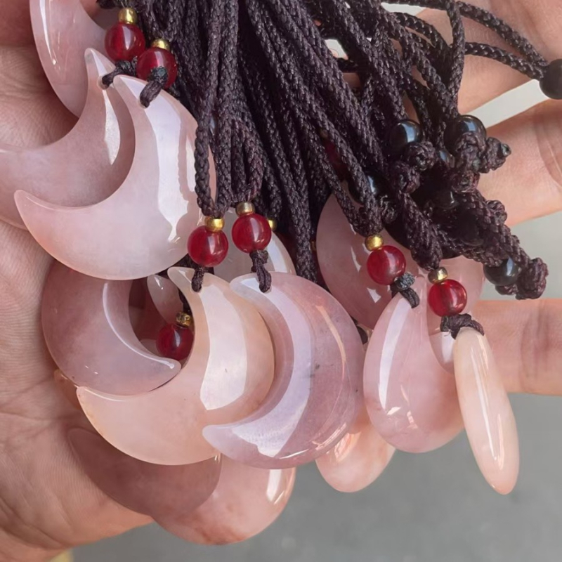 Fortune Jewelry privjesak, svilen nefrit Peach Blossom Brew, Prirodni kamen, Čistoća VVS, Geometrijski oblik, Novi kineski stil, Prilagodba dostupna